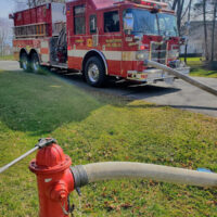Tanker 1 connected to fire hydrant
