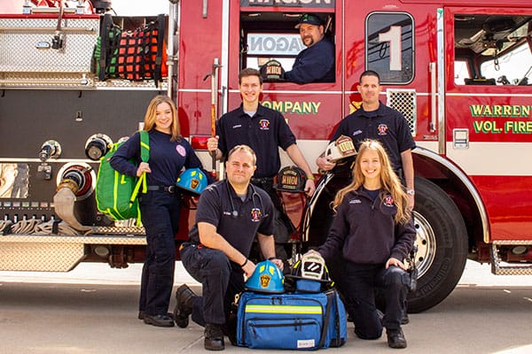 Warrenton Volunteer Fire Company group of male and female volunteers - join now!