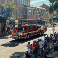 WVFC Tower 1 in Warrenton parade